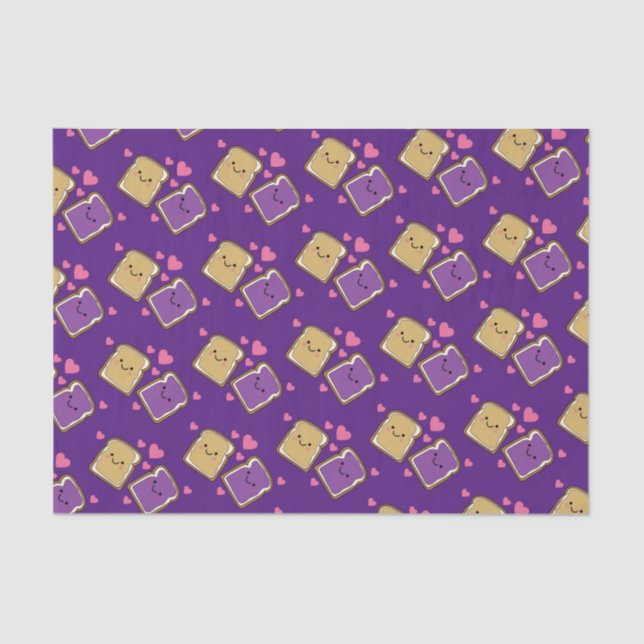 Papel De Seda Mantequilla de cacahuete y PBJ del partido de cump (Anverso)