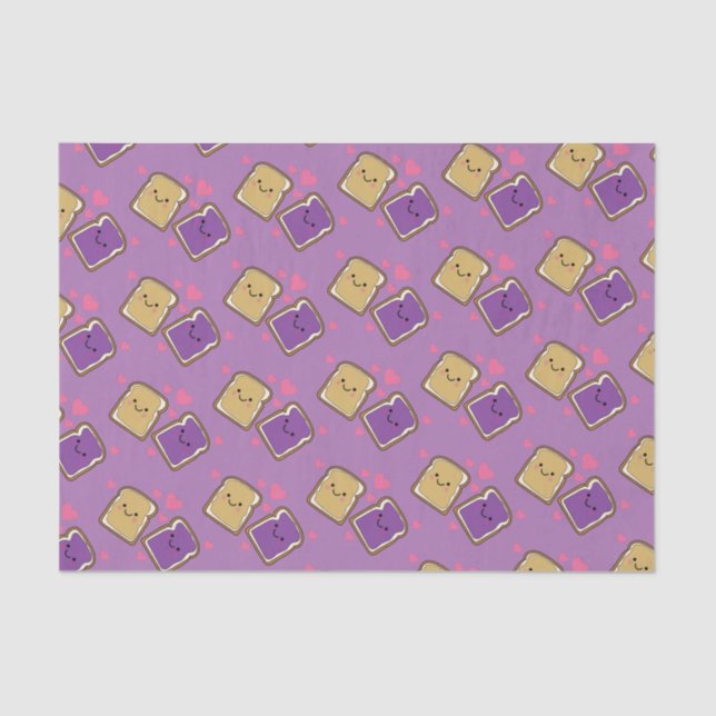 Papel De Seda Mantequilla de cacahuete y PBJ del partido de cump (Anverso)