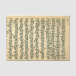 Papel De Seda Manuscrito de Bach Chaconne para el violín a solas