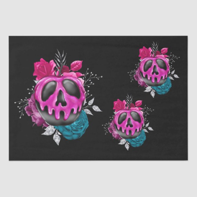 Papel De Seda Manzana envenenada de caramelo con descomposición  (Anverso)
