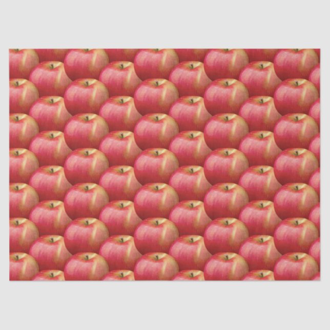 PAPEL DE SEDA MANZANAS ROJAS DELICIOSAS (Anverso)
