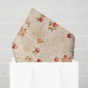 Papel De Seda Manzanas Rojas Francesas Despedida de Soltera