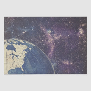 Papel De Seda Mapa celeste vintage del mundo