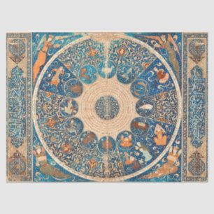 Papel De Seda Mapa celestial de los Rótulos zodiacales