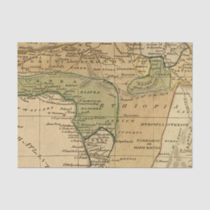 Papel De Seda Mapa de África por Worcester