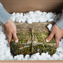 Papel De Seda Mapa de época de Central Park, Nueva York, 1873