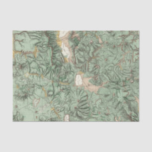 Papel De Seda Mapa de la clasificación de tierra de Nevada