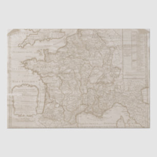 Papel De Seda Mapa de la página de dibujo de Francia