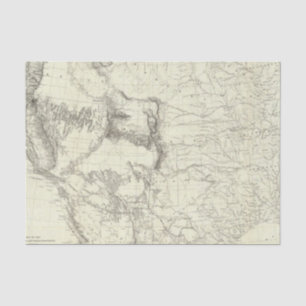 Papel De Seda Mapa de los Estados Unidos 4