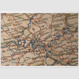 Papel De Seda Mapa de París