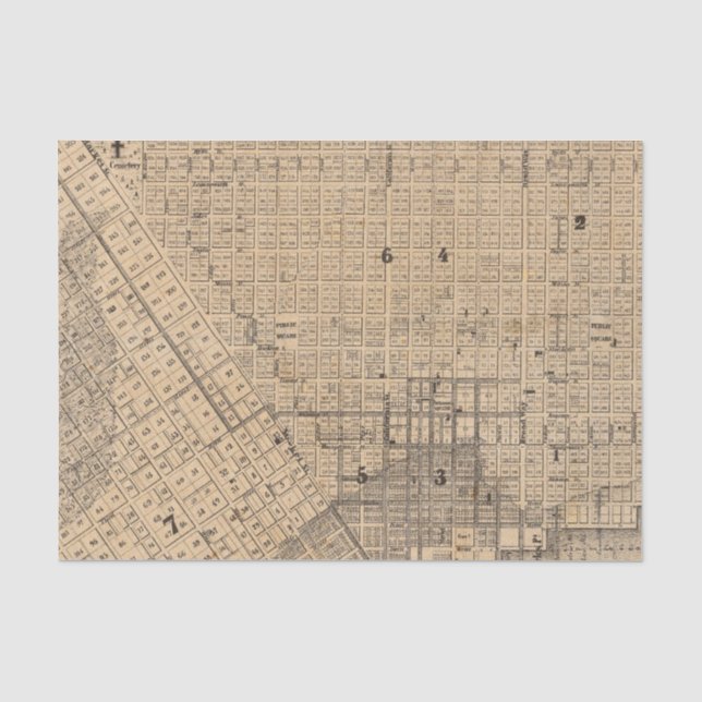 Papel De Seda Mapa de San Francisco (Anverso)