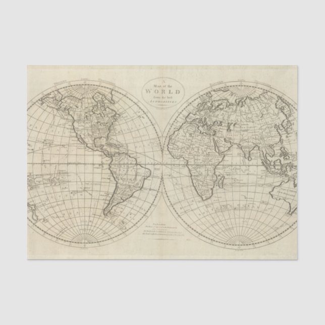 Papel De Seda Mapa del mundo 2 2 (Anverso)