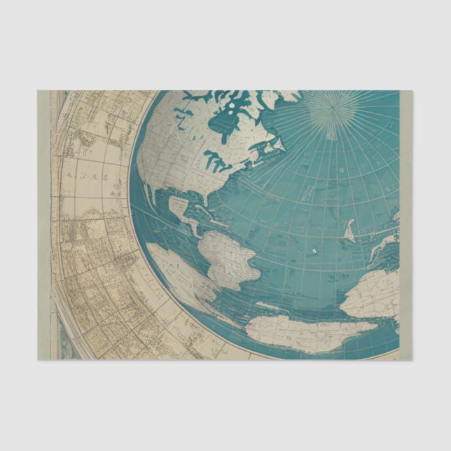 Papel De Seda Mapa del mundo antiguo de CallisC (Anverso)