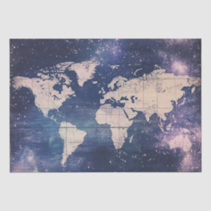 Papel De Seda Mapa del mundo de la época celestial (8)