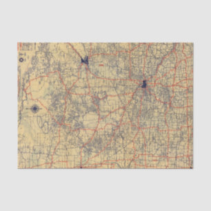 Papel De Seda Mapa estándar de Minnesota