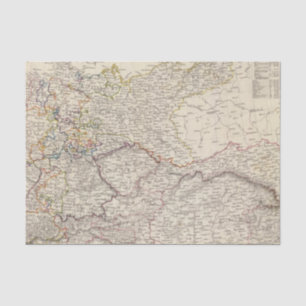 Papel De Seda Mapa general de Alemania