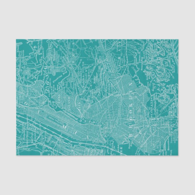 Papel De Seda Mapa gráfico de Nueva York (Anverso)