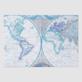 Papel De Seda Mapa mundial del Atlas