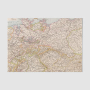Papel De Seda Mapa político de Alemania
