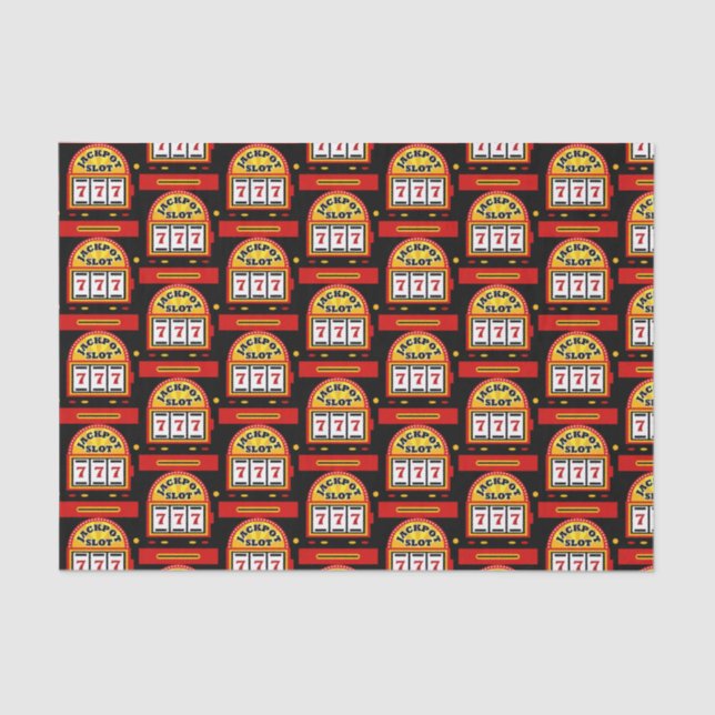 Papel De Seda máquina de apuestas en mosaico fiesta de casino (Anverso)