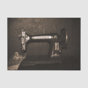 Papel De Seda Máquina de coser del vintage