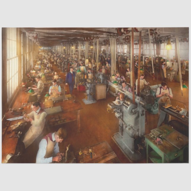 Papel De Seda Máquina - Manos en el trabajo 1904 (Anverso)