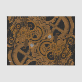 Papel De Seda Maquinaria Steampunk (Cobre)
