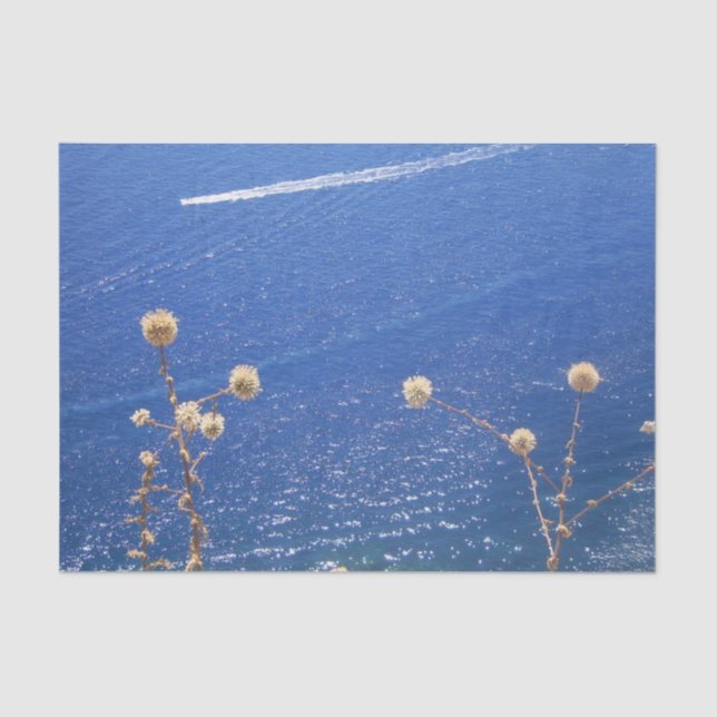 Papel De Seda Mar Azul griego (Anverso)