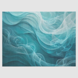 Papel De Seda Mar azul turquesa cielo remolino soñador