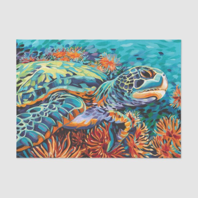 Papel De Seda Mar corazón (Anverso)