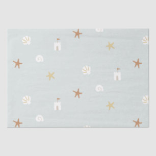 Papel De Seda Maravilla Cute Beach Sandcastle Starfish