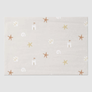Papel De Seda Maravilla Cute Beach Sandcastle Starfish