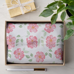 Papel De Seda Maravilloso Diseño Floral Botánico