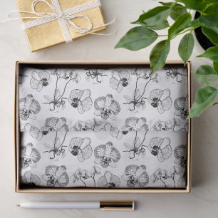 Papel De Seda Maravilloso Diseño Floral Botánico