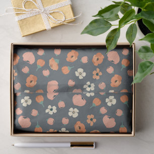 Papel De Seda Maravilloso Diseño Floral Botánico