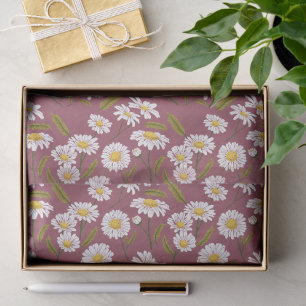 Papel De Seda Maravilloso Diseño Floral Botánico