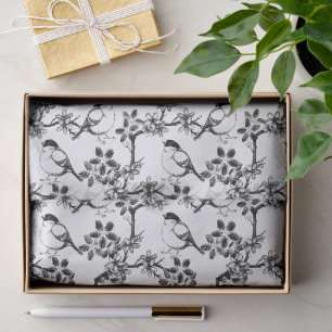 Papel De Seda Maravilloso Diseño Floral Botánico