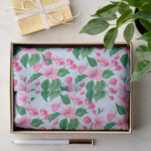 Papel De Seda Maravilloso Diseño Floral Botánico