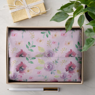 Papel De Seda Maravilloso Diseño Floral Botánico