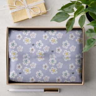 Papel De Seda Maravilloso Diseño Floral Botánico