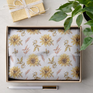 Papel De Seda Maravilloso Diseño Floral Botánico