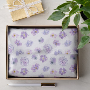 Papel De Seda Maravilloso Diseño Floral Botánico