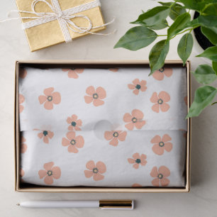 Papel De Seda Maravilloso Diseño Floral Botánico