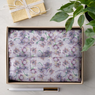 Papel De Seda Maravilloso Diseño Floral Botánico