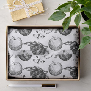 Papel De Seda Maravilloso Diseño Floral Botánico