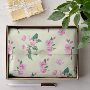 Papel De Seda Maravilloso Diseño Floral Botánico