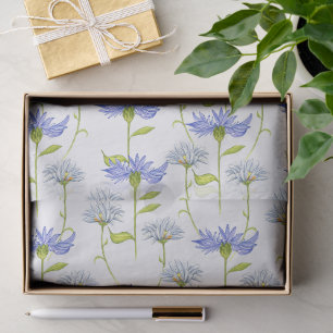 Papel De Seda Maravilloso Diseño Floral Botánico