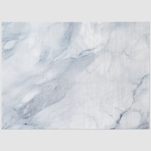 Papel De Seda Marble azul claro