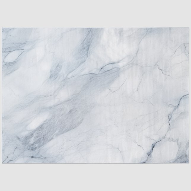 Papel De Seda Marble azul claro (Anverso)