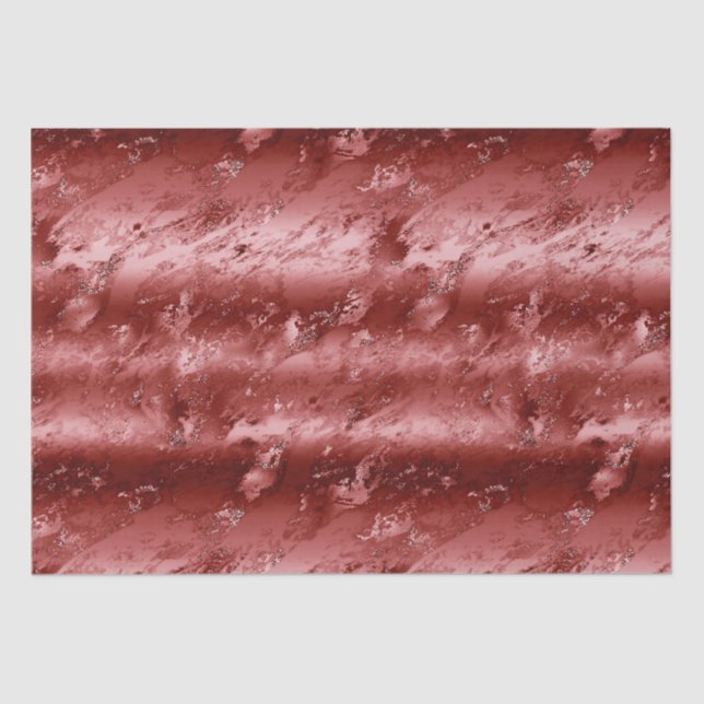 Papel De Seda Marble Glitzy Red Ombre (Anverso)